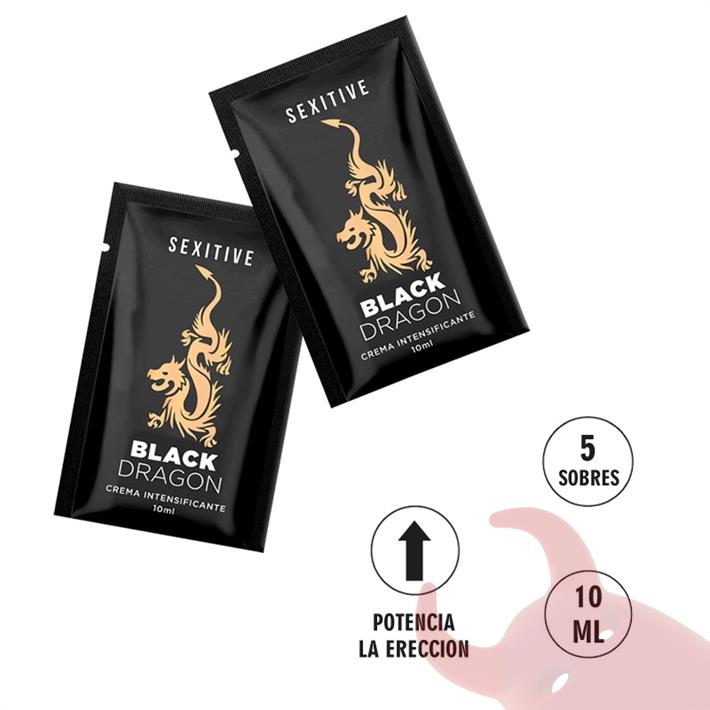  Pack 5 unidades crema black dragon 10ml 